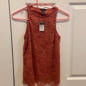 Lace tank top. New with tags
